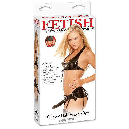 Fetish Fantasy Series - Garter Belt Strap-On Set - Black