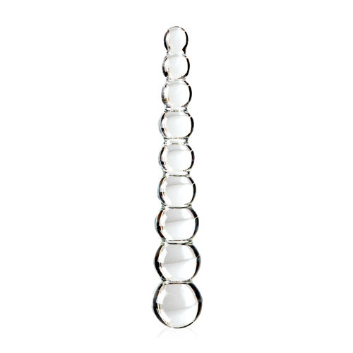 Icicles - No. 2 - Hand Blown Glass Massager - Clear