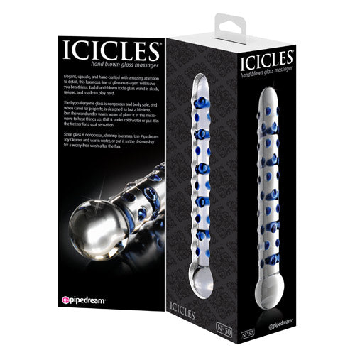 Icicles No. 50 - Hand Blown Glass Massager