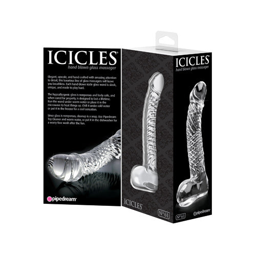 Icicles No 61 Hand Blown Glass Massager