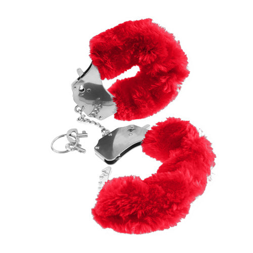 Furry Love Handcuffs - Red - Pipedream Products