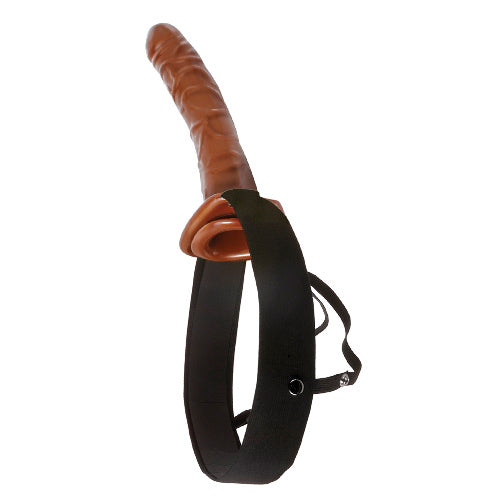 Fetish Fantasy Series 10" Chocolate Dream Hollow Strap-On - Pipedream Products