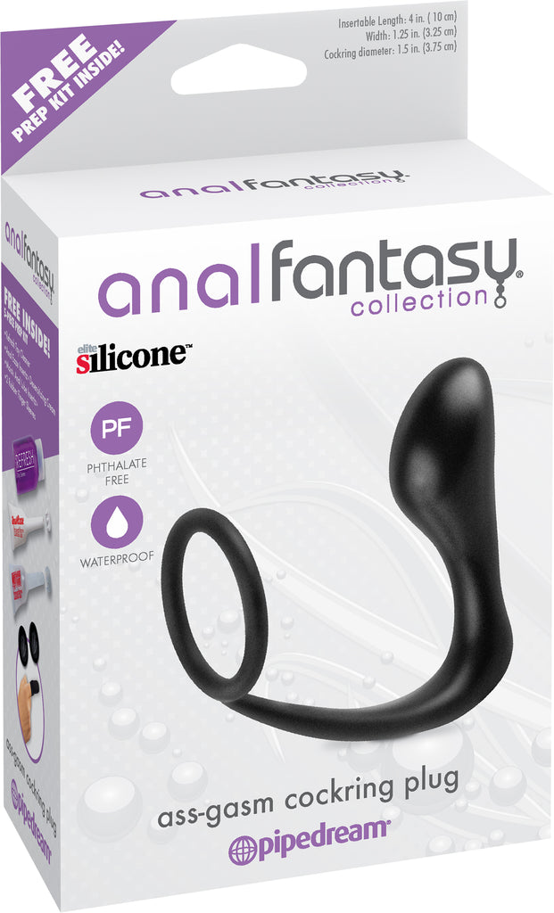 Anal Fantasy Collection: Ass-Gasm Cockring Silicone Plug 