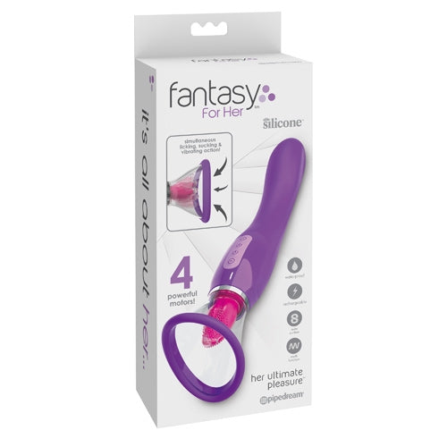 Her Fantasy Collection Silicone Ultimate Pleasure Suction Stimulator - Purple