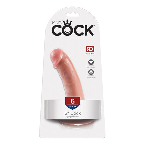 King Cock 6" Cock - Ivory