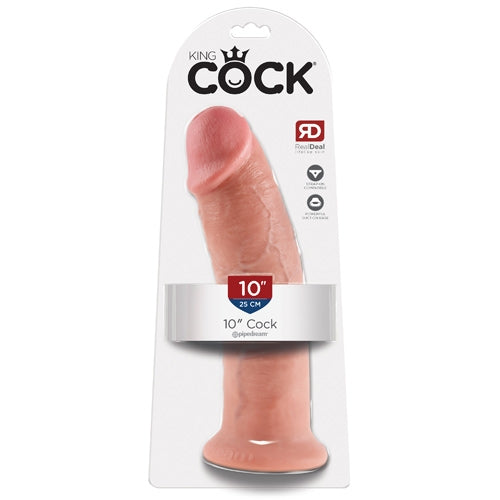 King Cock 10" Cock - Ivory