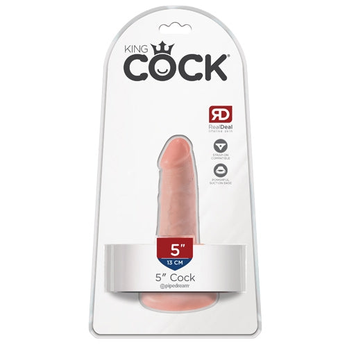 King Cock 5" Cock - Ivory
