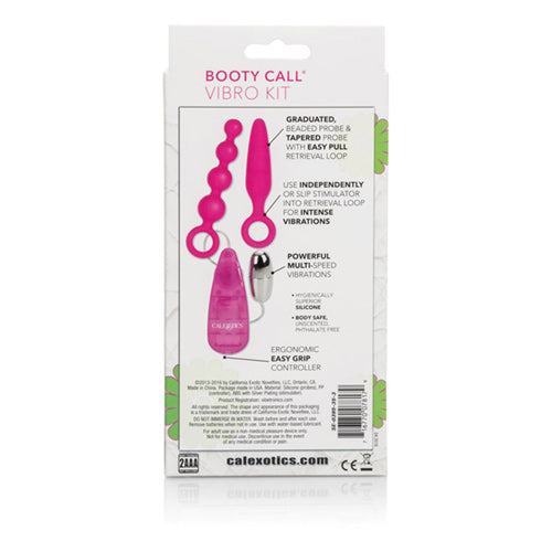 Booty Call Booty Vibro Kit - Pink