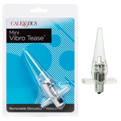 Mini Vibro Tease - Vibrating Anal Probe - Clear