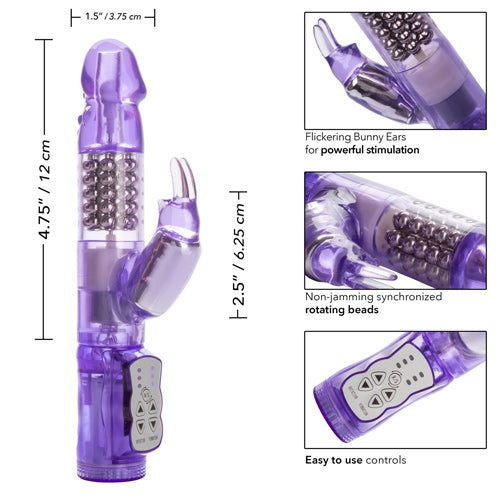 Waterproof Jack Rabbit Vibrators - Purple (MS