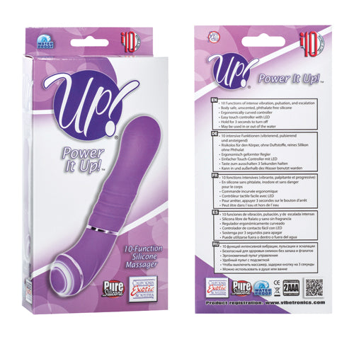 Power it Up! 10-Function Silicone Massager - Purple