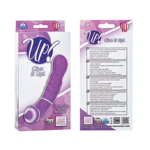 Give it Up! 10-Function Silicone Massager - Purple
