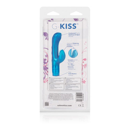 G-Kiss Vibes - 3 Speed G-Spot Dual Stimulating Vibrators - Blue (MS