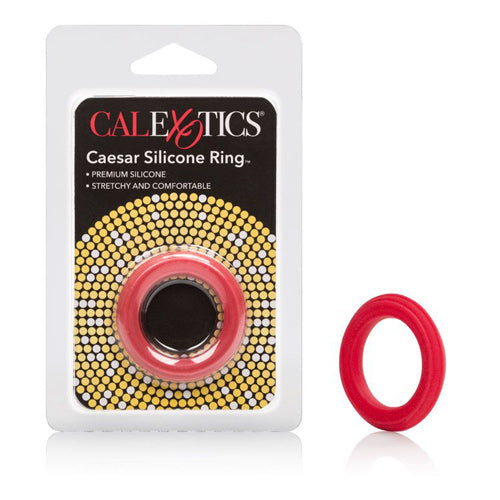 Adonis Silicone Cock Rings - Caesar - Red