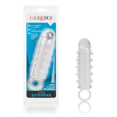 Stud Extender w/ Support Ring - Clear - Cal Exotics