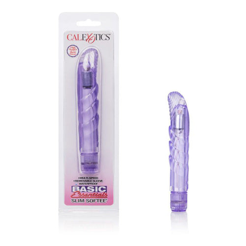 Basic Essentials - Slim Softee G-Spot Vibrator - Purple (MS, WP)