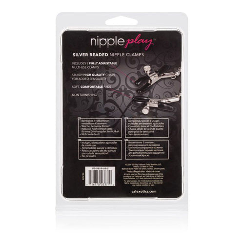 Nipple Play - Silver Beaded Nipple Clamps