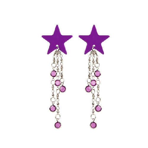 Body Charms Body Jewellery - Purple Star