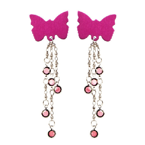 Body Charms Body Jewellery - Pink Butterfly