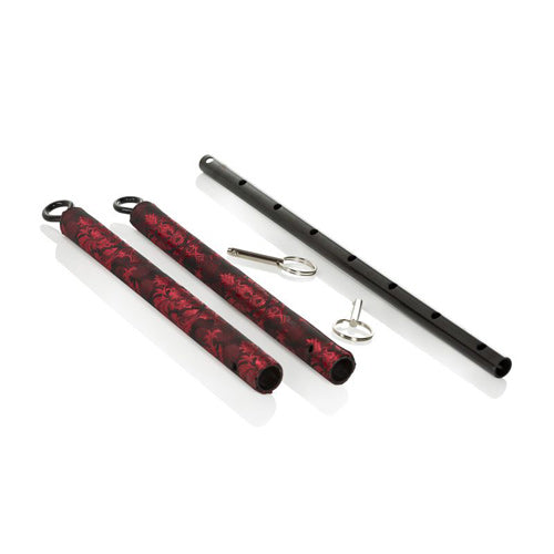 Scandal Bondage Collection: Spreader Bar - Black/Red