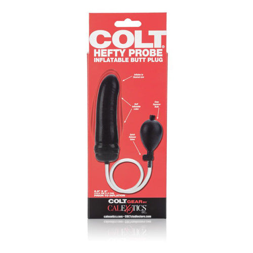 COLT - Hefty Probe Inflatable Butt Plug - Black