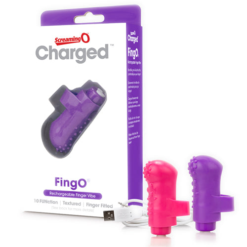 Screaming O - Charged Vooom FingO Mini Vibe - Purple