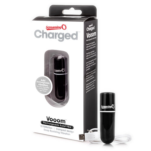 Screaming O - Charged Rechargeable Bullet Vibe - Black