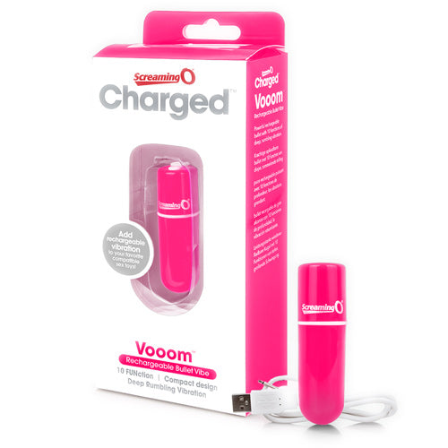 Screaming O - Charged Rechargeable Vooom Bullet Vibe - Pink
