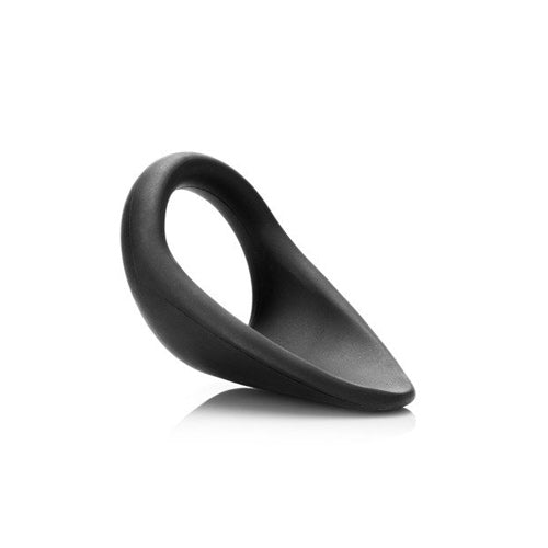 C-Sling - Silicone Non-Vibrating Cock Ring - Black