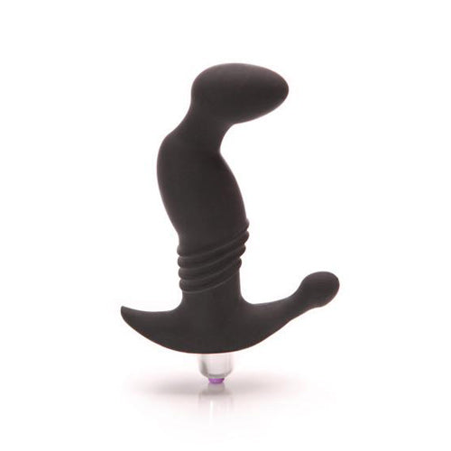 Prostate Play Silicone Vibrator - Black